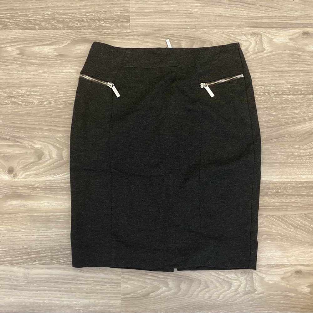 Michael Kors Charcoal Gray Size 4 Pencil Skirt